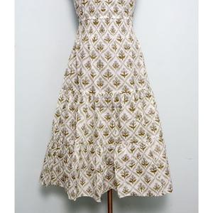 Robe Midi Moulante en Coton à Motifs Floraux Moderne de Haute Qualité pour Femme, Magnifique, Col Halter, Dos Nu, Sans Manches, Respirante et Écologique - Product Image 3