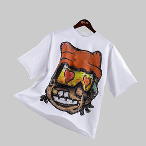 เสื้อยืดผู้ชายลายพิมพ์ คอตตอน 100% สไตล์ลำลอง สตรีทแวร์ แขนสั้น คอกลม ระบายอากาศ แห้งเร็ว ทรงหลวม - Product Image 3