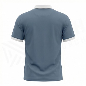 เสื้อโปโลแขนสั้นผู้ชาย ผ้าฝ้ายระบายอากาศดี แฟชั่นทันสมัย มีซิป  ไซส์ใหญ่ สีสันปรับแต่งได้ สไตล์สตรีทแวร์ - Product Image 2
