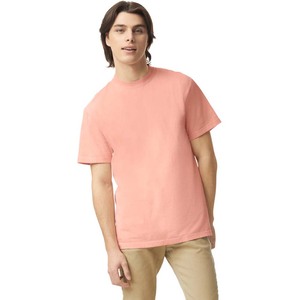 Wholesale Custom Premium Heavyweight Cotton T Shirt Mens <b>Plain</b> Oversized Drop Shoulder Streetwear Coral <b>Pink</b> Blank T-Shirt - Product Image 1
