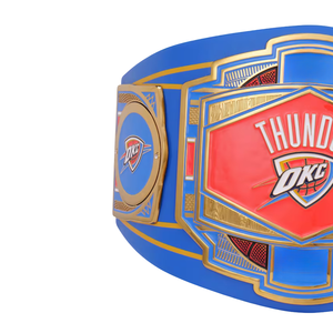 เข็มขัดแชมป์ OKC Thunder พร้อมดีไซน์แบบกำหนดเองและโลโก้ทีมแบบโดดเด่น รุ่นสะสมสำหรับนักกีฬาโดยเฉพาะ - Product Image 3