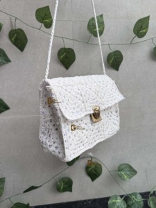 New Collection Lightweight <b>Crochet</b> Summer Beach Straw Bags Vintage Sling Handmade Designer Women Stylish Cross-Body Sea Grass - Product Image 2