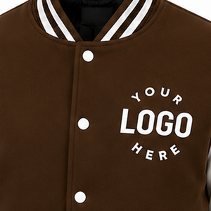 Manufacturer Custom Logo <b>Canvas</b> Leather Varsity <b>Jackets</b> for Men Winter Stand Collar Hood High Quality Reversible Eco-Friendly - Product Image 6