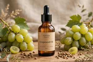 Aceite de Semillas de Uva Orgánico Himveda 30ml 100% Puro Prensado en Frío Natural Vegano Sin OMG Aceite Portador para Cuidado de la Piel y SPA - Product Image 3