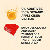 Sirop de vinaigre de cidre de pomme biologique coréen OEM, 14 sachets de 15 ml, formule concentrée pour adultes, améliore l'immunité, végétalien et naturel