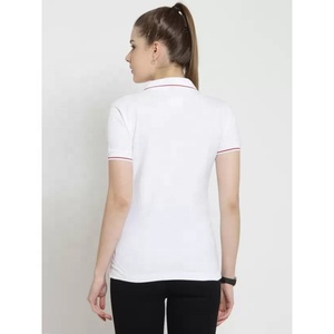 Venta al por mayor de las mujeres de primavera otoño Polo Camiseta de manga corta de algodón camisa polo de cuello vuelto mujeres Top Golf camisetas personalizadas - Product Image 2