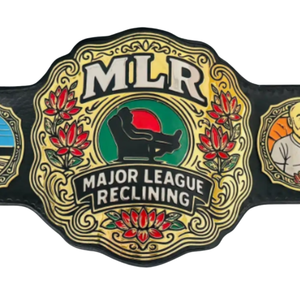 Major League <b>Reclining</b> MLR Championship Belt High-Quality Leather Strap Unique <b>Reclining</b> Design Collectible Belt - Product Image 5