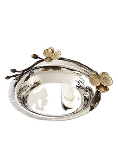 Bol moderne argenté et doré, design Branchpremium, idéal pour la décoration intérieure et la table à manger, dernier modèle de plat de service. - Product Image 1