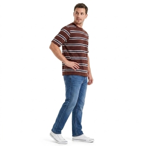 Casual <b>Striped</b> <b>T</b>-<b>Shirt</b> Crew Neck Short Sleeve Soft Lightweight Breathable Everyday Streetwear Comfortable Relaxed Regular Fit - Product Image 3