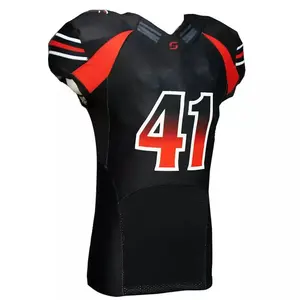 Maillot de football américain personnalisé blanc, maillot de football personnalisé avec nom et numéro d'équipe imprimés, cadeau pour les fans de football pour adultes - Product Image 1