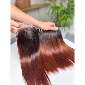 Closure en dentelle 5x5 pré-épilée, cheveux vietnamiens bruts, baby thin rose, vente en gros - Product Image 5