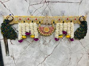 Decoración Colgante Hecha a Mano con Diseños Intrincados y Coloridos para Diwali, Bodas y Eventos Culturales - Toran Bandanwar, Decoración Única para el Hogar - Product Image 1