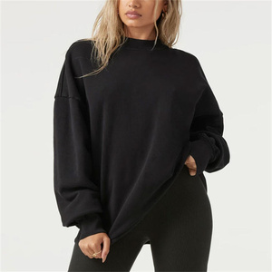 Sudadera Extra Grande de Forro Polar para Mujer, Cálida para Invierno, con Logotipo Frontal, Estilo Urbano Ecológico, Diseño Sencillo - Product Image 3