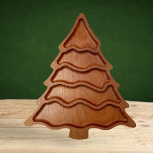 Premium Wooden <b>Tree</b> Shaped Stackable Serving Board Festive <b>Christmas</b> <b>Table</b> Decor - Product Image 1