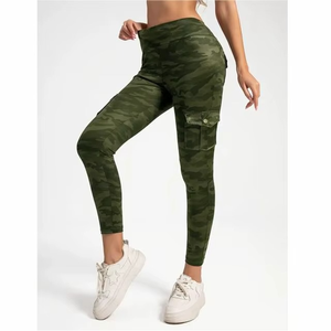 RAZERS IMPEX Women's Mid Waist Gym <b>Leggings</b> <b>Pockets</b> Breathable Anti-Bacterial Butt-Lifting Design Knitted Quick Dry OEM Service - Product Image 3