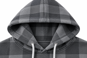 Sweat à capuche en polaire à carreaux pour homme, pull décontracté à carreaux, sweat à capuche chaud pour l'hiver, streetwear personnalisé OEM - Product Image 3