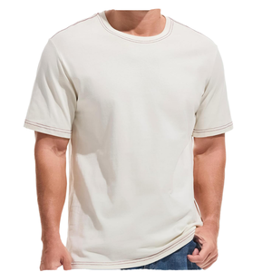 T-shirt vierge 100% Coton Jersey, teint uni, écologique, respirant, anti-boulochage, à manches courtes, avec logo OEM et design personnalisé - Product Image 5