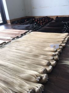 Pour Genius Weft 100% vraies extensions de cheveux bruts couleur claire cuticule alignée cheveux vietnamiens meilleur prix paquet étiré de 8 pouces - Product Image 2