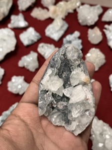 Radha Arts Apophyllite Zéolite, spécimen minéral, pierre naturelle avec cluster de Stilbite, cristal de guérison, géode, 5,5 pouces, 2,68 kg - Product Image 6