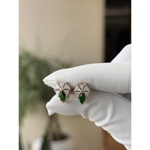 Pendientes Colgantes Dobles con Diamantes de Corte Brillante de 0.35 Ct, Oro de 14K, Certificación IGI, Joyería de Lujo para Mujer, Regalo para Bodas y Fiestas - Product Image 5