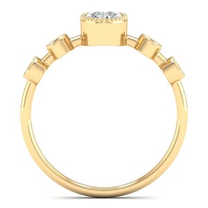 แหวนหมั้นเพชร REYES Luxury 14K ทองคำขาว ประดับเพชร HPHT CVD ผลิตในห้องปฏิบัติการ สำหรับผู้หญิง เครื่องประดับคุณภาพสูงแบบสั่งทำพิเศษ ในราคาขายส่ง - Product Image 4