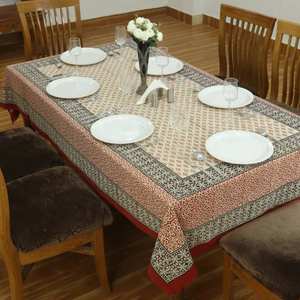 Mantel de Tela Natural Ecológica de Algodón y Lino Suave para Mesa de Comedor con Acabado Elegante para Uso en el Hogar y Cafeterías - Product Image 1