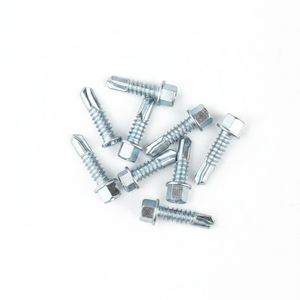 High Performance Weather-Resistant Stainless Steel Hex Drive Self-Drilling <b>Screws</b>-Class 8 Grade Zinc Plated Metric Fasteners - Product Image 1