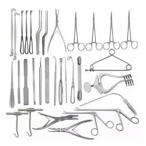 ชุดเครื่องมือผ่าตัดกระดูกฝีมือและกะโหลกศีรษะแบบครบวงจร 32 ชิ้น ทำจากเหล็ก เป็นมิตรต่อสิ่งแวดล้อม สำหรับการผ่าตัดสมอง - Product Image 1