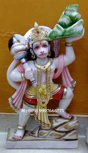 Beautiful Hanuman Makrana Marble Lord Hanuman Sculpture - Product Image 2