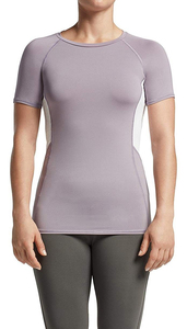 <b>Women</b> Maternity <b>Compression</b> Soft O Neck Comfort Quick Dry Lightweight Four-Way Stretch Breathable OEM Service Running T-Shirt - Product Image 4