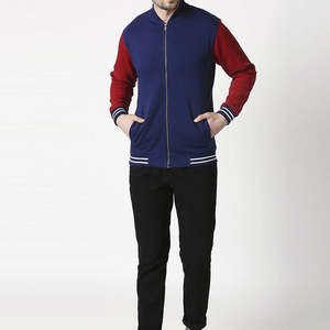 Vestes Varsity pour homme avec manches en cuir, logo personnalisé, veste de baseball en chenille pour homme - Product Image 2