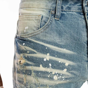 Shorts en jean 100 % denim pour homme, personnalisables, nouvelle collection été 2026, couleur unie, denim délavé, vente chaude - Product Image 5