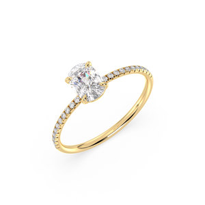 Bague d'anniversaire pour femme REYES Manufacturer, or massif 14 carats, diamant HPHT CVD cultivé en laboratoire, bijoux fins de luxe pour mariage - Product Image 1