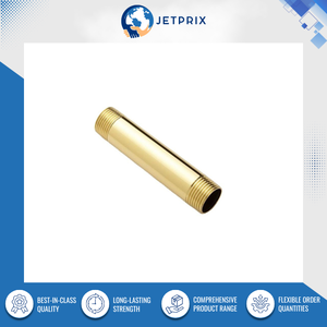 ข้อต่อท่อทองเหลืองแบบยาวคุณภาพสูง เกลียว NPT ผลิตด้วยวิธีการฟอร์จ ทนแรงดัน 1200 PSI สำหรับใช้ในระบบท่ออุตสาหกรรม ยี่ห้อ Jetprix - Product Image 2
