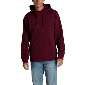 Sweat à capuche personnalisable pour homme 100 % coton épais, style polaire hiver, brodé, thermique, teint uni - Product Image 4