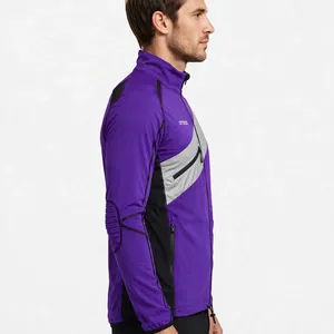 Men's Custom Color Blocking Hooded <b>Racer</b> <b>Jacket</b> Waterproof Zipper Closure Sporty Style Polyester Winter Wear - Product Image 4
