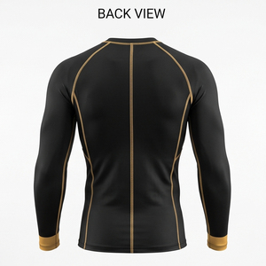 Custom Logo Unisex Short Sleeve <b>Compression</b> Rash Guard UPF 50+ Breathable Eco-Friendly Quick Dry Swim Surfing BJJ Grappling 100% - Product Image 3