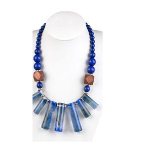 Collar de Resina de Moda, Doble Línea, Superventas de la India, Hecho a Mano, Collar Blanco y Negro para Niñas, Artesanía en Resina - Product Image 2