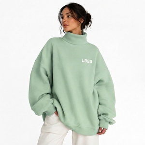 Sudadera de Alta Calidad, Cuello Alto, Manga Larga, Diseño Sólido, Corte Clásico, Tejido Suave, Hecha en Pakistán, OEM/ODM - Product Image 1