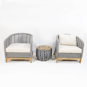 New Design PE Rattan Patio Sofa Set Outdoor Woven Bistro Furniture With Cushions - Product Image 1