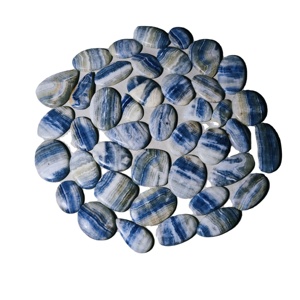 Cabujón de Jaspe Azul Natural Seleccionado al por Mayor para Joyería, Formas Variadas 20-45mm 8-12g - Product Image 1