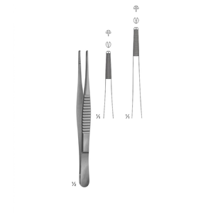 Pinzas para tejidos modelo Strassburger de 150 mm |   Instrumento Dental de Acero Inoxidable de Primera Calidad - Product Image 3