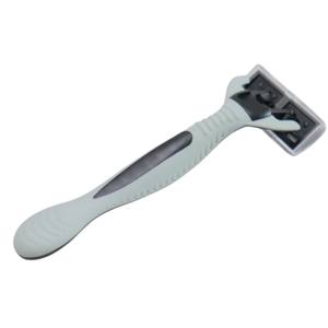 Maquinilla de afeitar de seguridad de acero inoxidable de 6 hojas desechables de alta calidad para hombres Fabricación de calidad con mango de plástico para uso de afeitado facial - Product Image 3