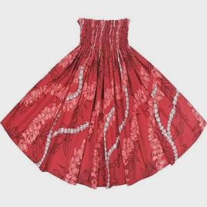 Jupe graphique tribale vibrante pour femme, costume de danse hula, design smocké taille haute, tenue authentique style insulaire - Product Image 5