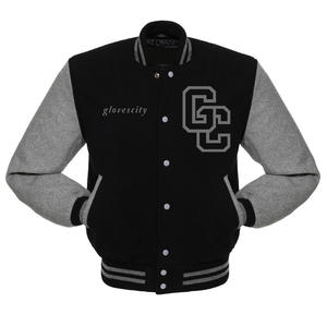 Chaqueta Universitaria de Invierno para Hombre con Logotipo de Letras Bordadas en Chenilla en la Parte Delantera, Colores Personalizados, Características de Secado Rápido y Resistente al Viento - Product Image 2