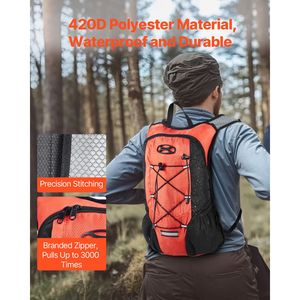 Mochila de Hidratación Ligera de 2L con Bolsa de Agua de TPU para Senderismo, Serie Hydro W, para Hombres y Mujeres - Product Image 4