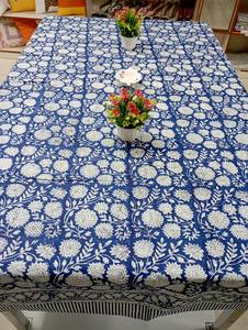 Mantel de Algodón Ecológico con Estampado Floral Hecho a Mano y Personalizado para Decoración Moderna del Hogar y Fiestas, Disponible al por Mayor - Product Image 3