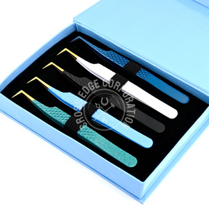 90 Degree Tweezers Lash Extension Tweezer for Eyelash Extensions Lightweight Russian Hybrid Volume Tweezers Stainless Steel - Product Image 5