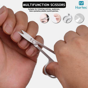 5 Pcs Professional Stainless Steel Manicure and Pedicure Set with Portable <b>Case</b> High Grade Precision Grooming Scissors - Product Image 3