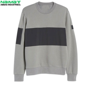 เสื้อสเวตเชิ้ตคอกลมแบบทูโทน คอนทราสต์ พาแนล สำหรับผู้ชาย หลายสี บล็อกสีต่างกัน ผ้าฟลีซ ชุดฝึกซ้อม เสื้อคลุม เสื้อผ้าชั้นนอก - Product Image 1